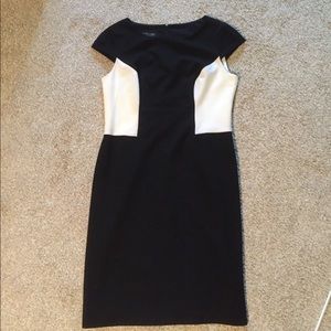Black & White Color Block Dress
